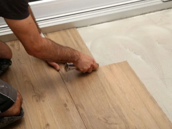 Finished residential vinyl plank flooring